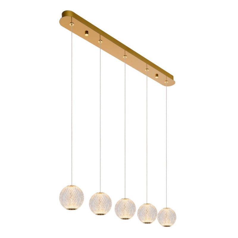Lampa wisząca Lucide Cintra 4400 złoto-odcienie złota kryształowa wbudowany LED 21W 1 szt.