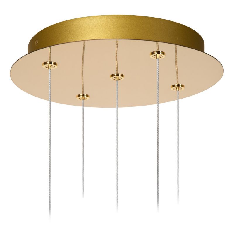 Lampa wisząca Lucide Cintra złoto-odcienie złota kryształowa wbudowany LED 21W 1 szt.