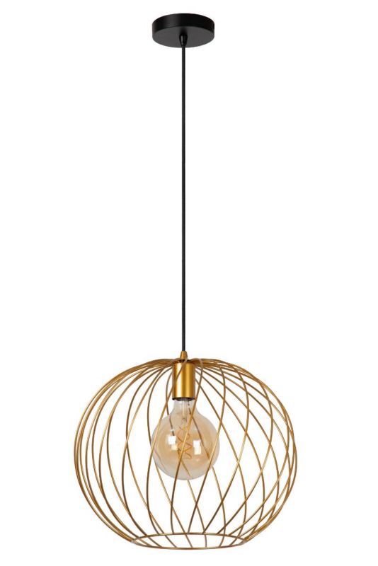 Lampa wisząca Lucide Danza 1521 mosiężna okrągła 40 cm nad stół 1xE27 x 40W 1 szt.