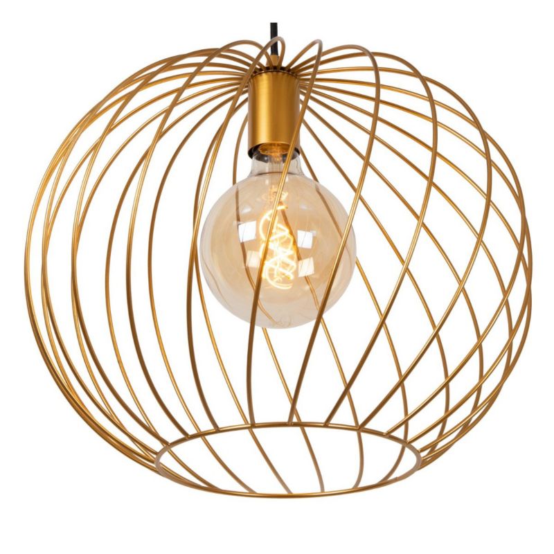 Lampa wisząca Lucide Danza 1521 mosiężna okrągła 40 cm nad stół 1xE27 x 40W 1 szt.