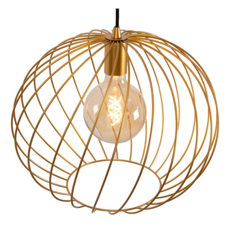 Lampa wisząca Lucide Danza 1521 mosiężna okrągła 40 cm nad stół 1xE27 x 40W 1 szt.