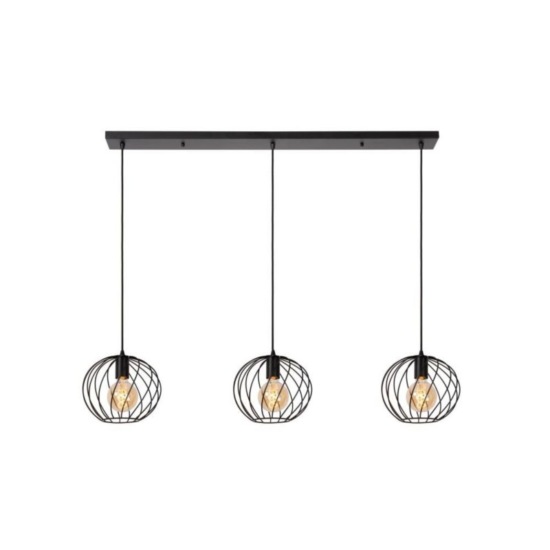 Lampa wisząca Lucide DANZA czarna 3xE27x40W IP20 wym:155x130x25cm - 1 szt.