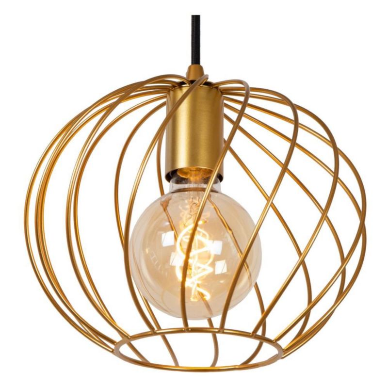 Lampa wisząca Lucide DANZA mosiężno-złota 1xE27x40W IP20 wym:155x25x25cm - 1 szt.