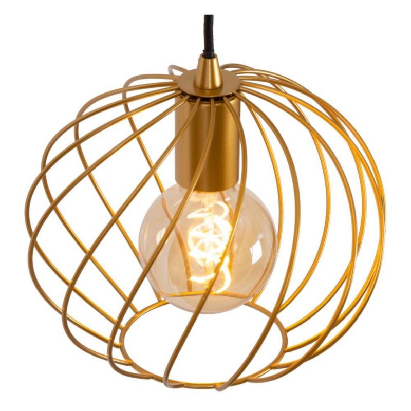Lampa wisząca Lucide DANZA mosiężno-złota 1xE27x40W IP20 wym:155x25x25cm - 1 szt.