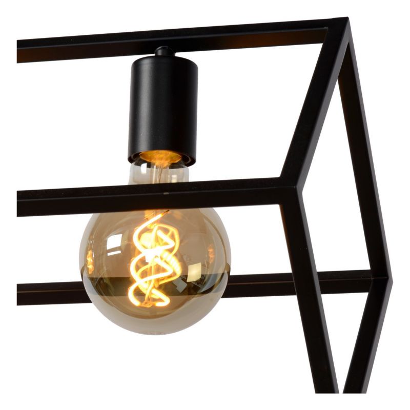 Lampa wisząca Lucide Fabian 0803 czarna minimalistyczna 4xE27 x 40W 1 szt.