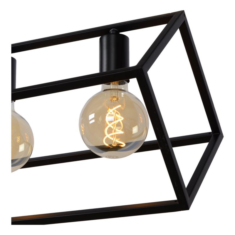 Lampa wisząca Lucide Fabian 0810 czarna nad stół 6xE27 x 40W 1 szt.