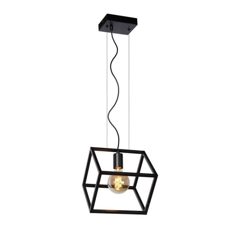 Lampa wisząca Lucide FABIAN czarna 1xE27x40W IP20 wym:161x25x28cm - 1 szt.