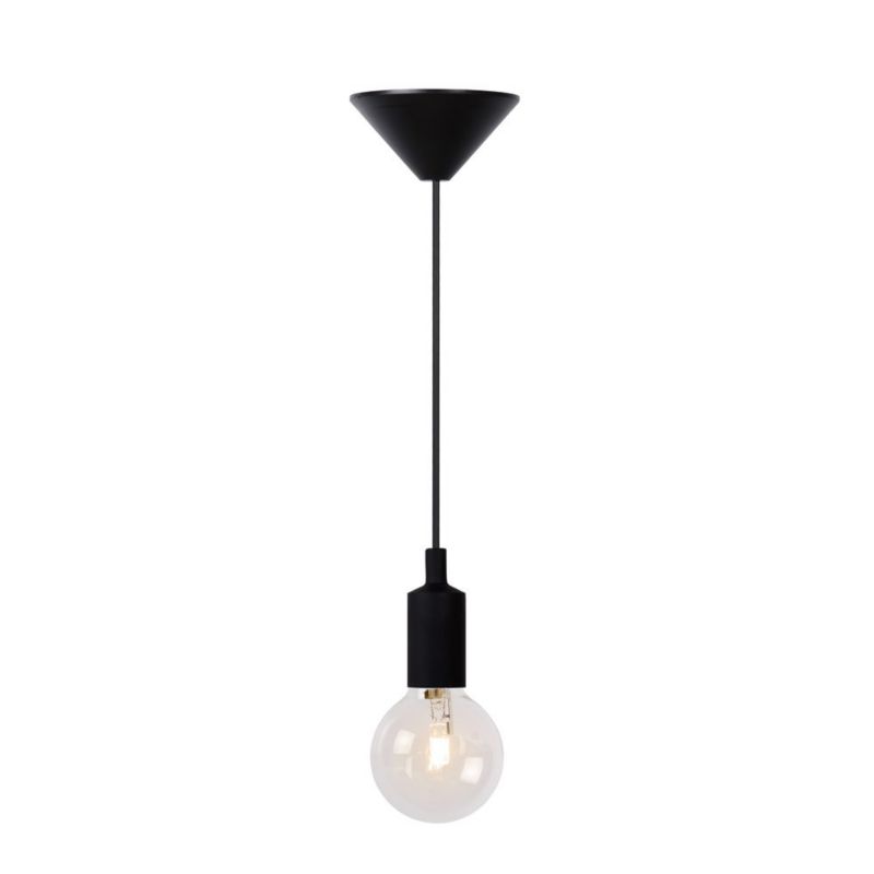 Lampa wisząca Lucide FIX czarna 1xE27x60W IP20 wym:110x10x10cm - 1 szt.