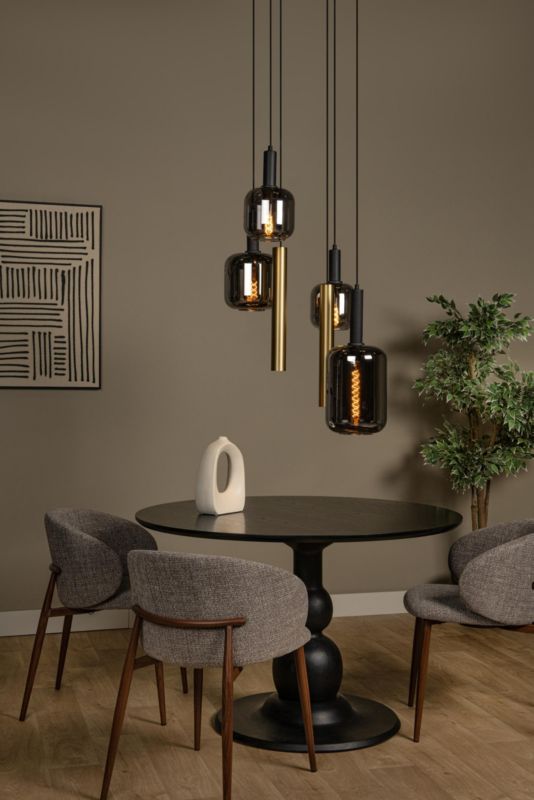 Lampa wisząca Lucide JOANET czarna 4xE27+GU10x40W IP20 wym:150x65x65cm - 1 szt.