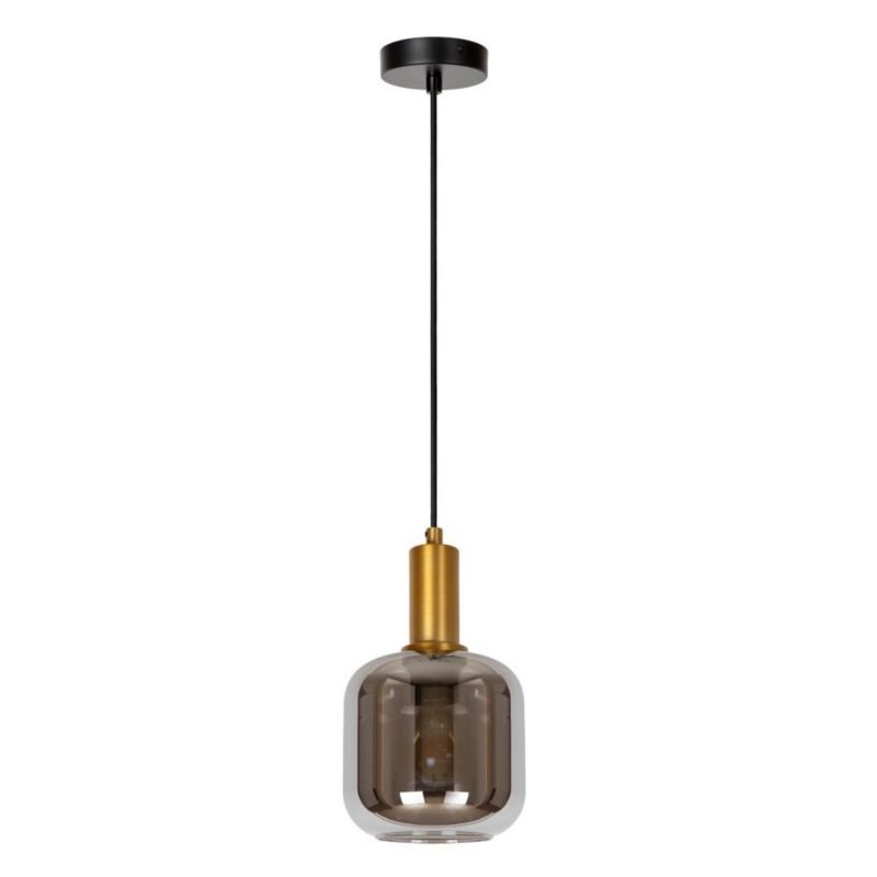 Lampa wisząca Lucide JOANET mosiężno-złota-szara 1xE27x40W IP20 wym:162x16x16cm - 1 szt.