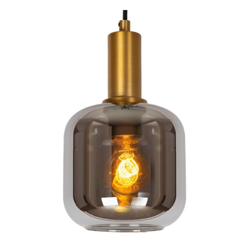 Lampa wisząca Lucide JOANET mosiężno-złota-szara 1xE27x40W IP20 wym:162x16x16cm - 1 szt.