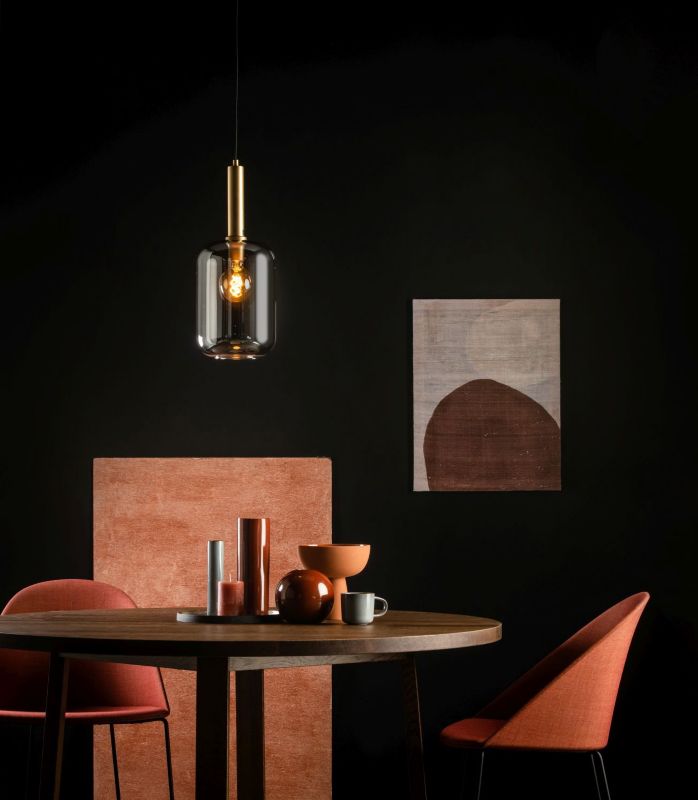 Lampa wisząca Lucide JOANET złoto-odcienie złota-czarna 1xE27x40W IP20 wym:180x22x22cm - 1 szt.