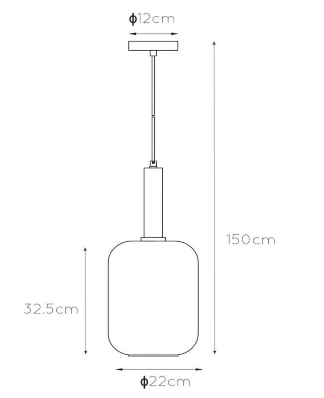 Lampa wisząca Lucide JOANET złoto-odcienie złota-czarna 1xE27x40W IP20 wym:180x22x22cm - 1 szt.