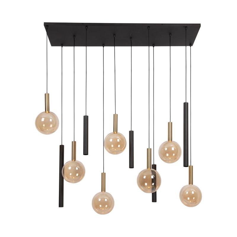 Lampa wisząca Lucide JOSIANE czarno-złota 12xG9+GU10x40W IP20 wym:200x143x3,5cm - 1 szt.