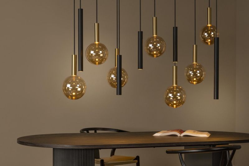 Lampa wisząca Lucide JOSIANE czarno-złota 12xG9+GU10x40W IP20 wym:200x143x3,5cm - 1 szt.