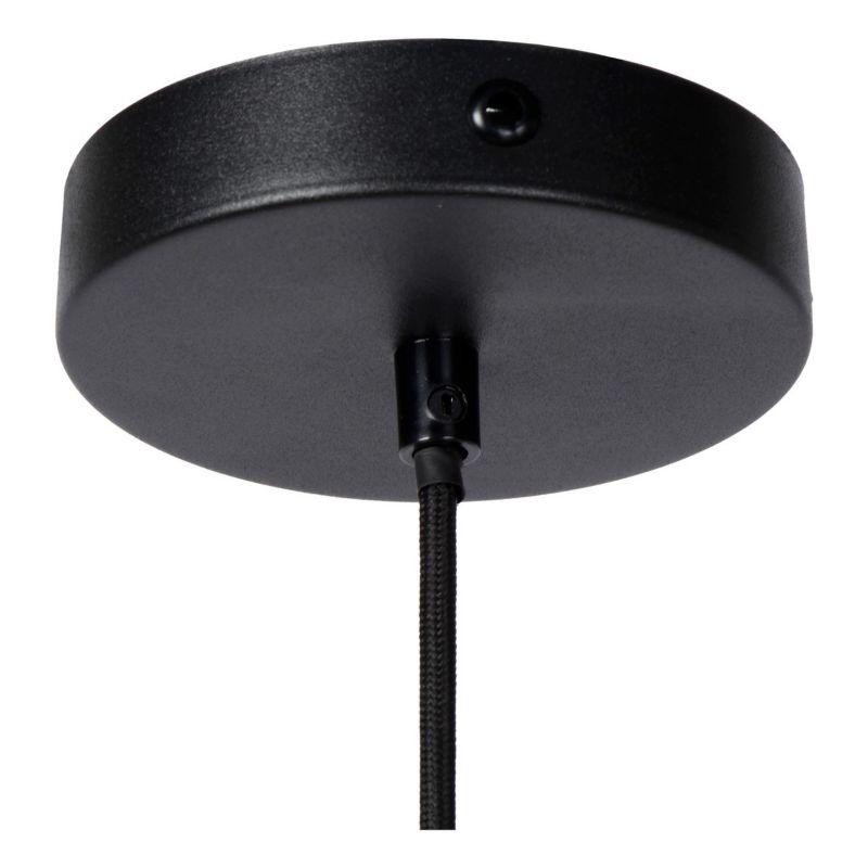 Lampa wisząca Lucide Jova czarna punktowa industrialna loft 1xE27 x 60W 1 szt.
