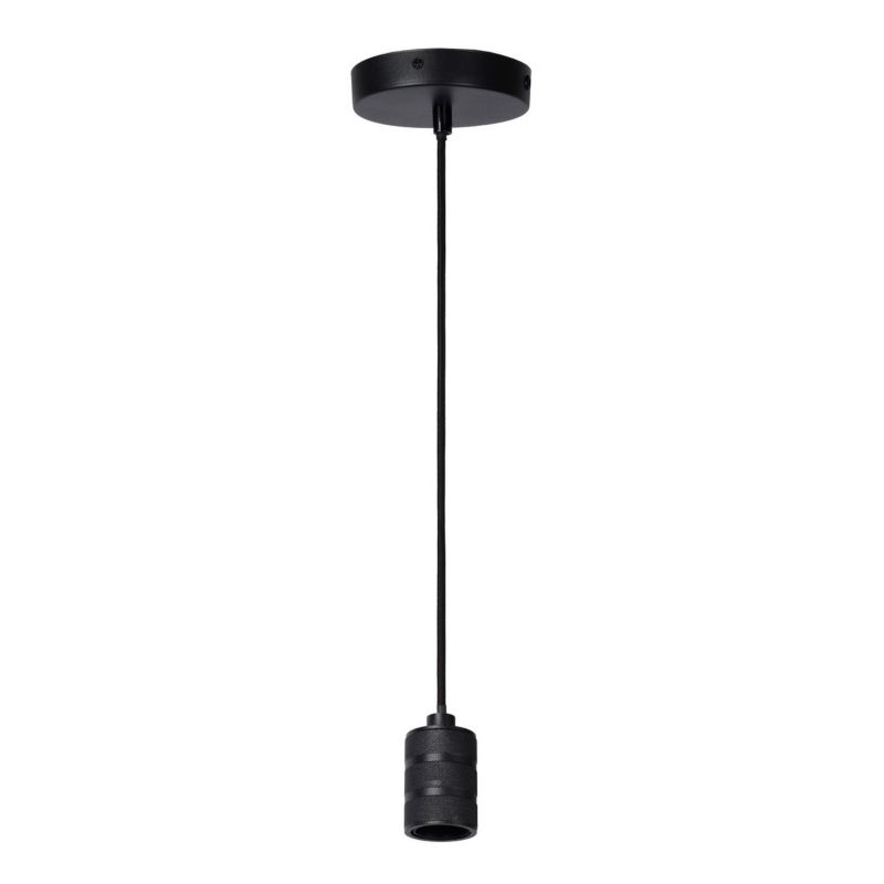 Lampa wisząca Lucide Jova czarna punktowa industrialna loft 1xE27 x 60W 1 szt.
