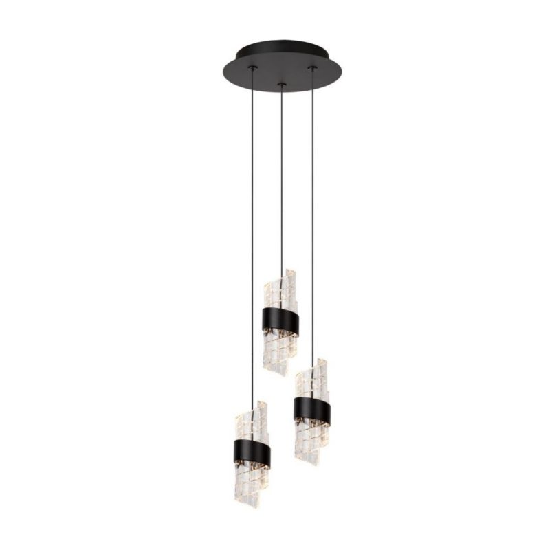 Lampa wisząca Lucide KLIGANDE czarna LED 7W biały ciepły 2700K 720lm IP20 wym:150x23x23cm - 1 szt.