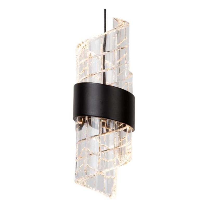 Lampa wisząca Lucide KLIGANDE czarna LED 7W biały ciepły 2700K 720lm IP20 wym:150x23x23cm - 1 szt.