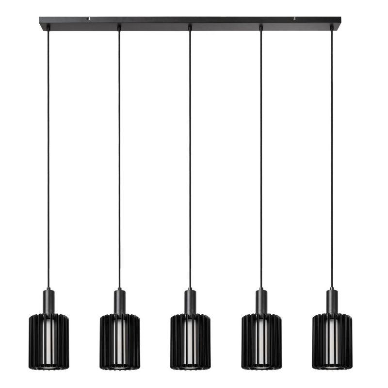 Lampa wisząca Lucide LAMBRES czarna 5xE27x40W IP20 wym:164x164x15cm - 1 szt.