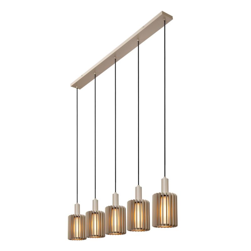 Lampa wisząca Lucide LAMBRES taupe 5xE27x40W IP20 wym:164x164x15cm - 1 szt.