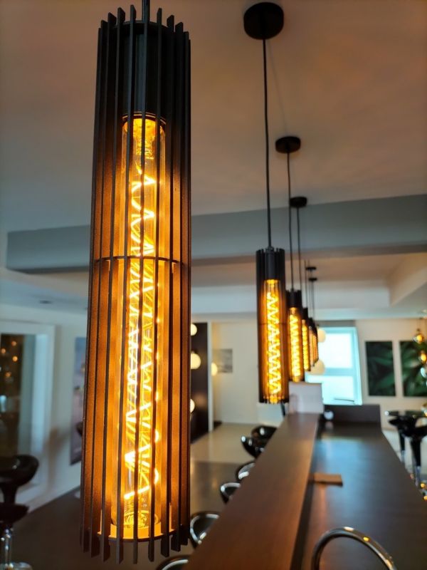 Lampa wisząca Lucide Lionel czarna punktowa 1xE27 x 40W 1 szt.