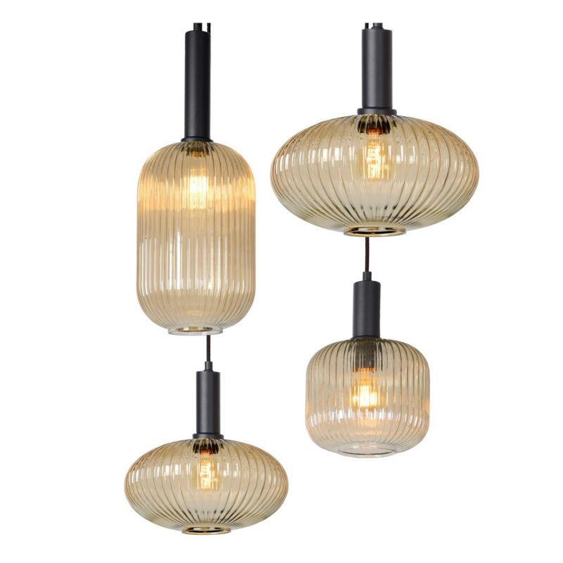 Lampa wisząca Lucide Maloto złoto-odcienie złota nowoczesna 7xE27 x 40W 1 szt.