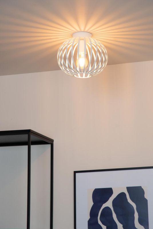 Lampa wisząca Lucide MANUELA biała 1xE27x60W IP20 wym:21x25x25cm - 1 szt.