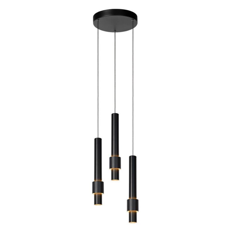Lampa wisząca Lucide MARGARY czarna LED 4,3W biały ciepły 2700K 433lm IP20 wym:169x28x28cm - 1 szt.