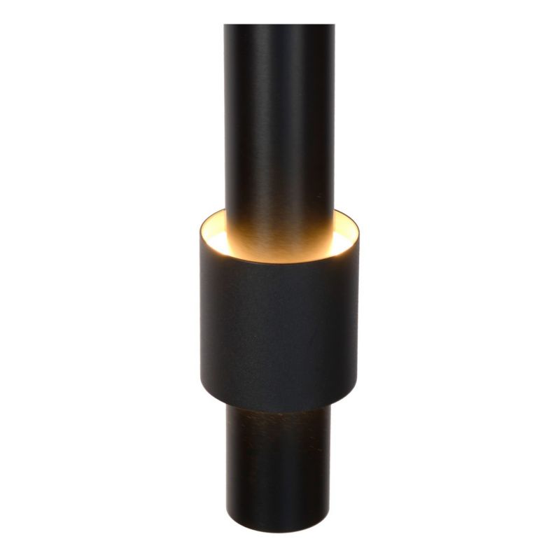 Lampa wisząca Lucide Margary czarna tuby wbudowany LED 22W 1 szt.