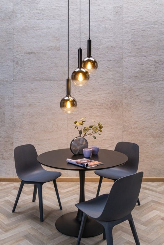 Lampa wisząca Lucide MARIUS czarna 3xE27x40W IP20 wym:150x48,5x48,5cm - 1 szt.