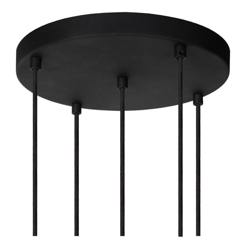 Lampa wisząca Lucide MARIUS czarna 5xE27x40W IP20 wym:150x55x55cm - 1 szt.