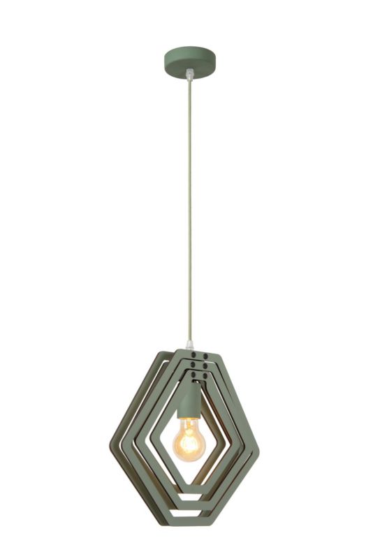 Lampa wisząca Lucide MAURO zielona 1xE27x40W IP20 wym:100x33,5x33,5cm - 1 szt.