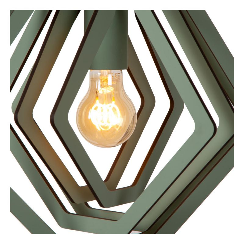 Lampa wisząca Lucide MAURO zielona 1xE27x40W IP20 wym:100x33,5x33,5cm - 1 szt.