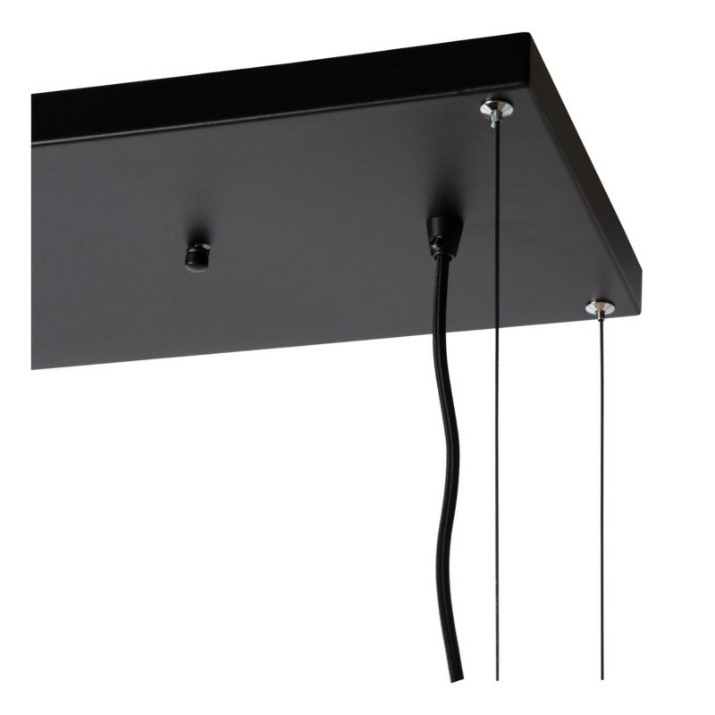 Lampa wisząca Lucide Miravelle czarna do kuchni 6xGU10 x 40W 1 szt.