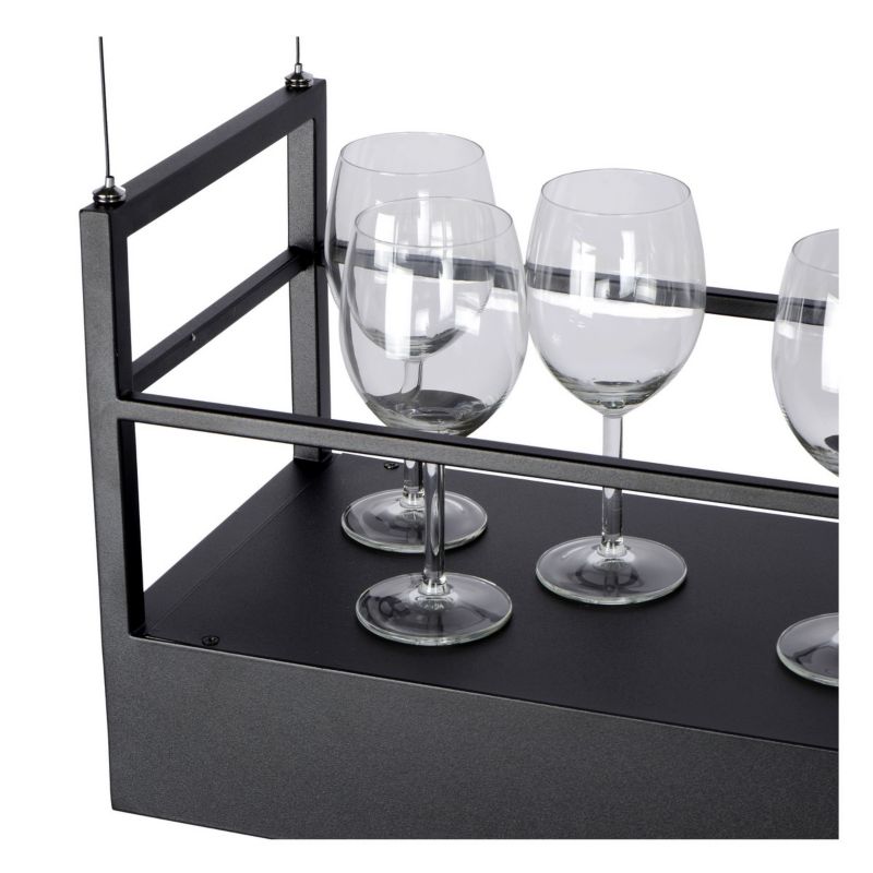 Lampa wisząca Lucide Miravelle czarna do kuchni 6xGU10 x 40W 1 szt.
