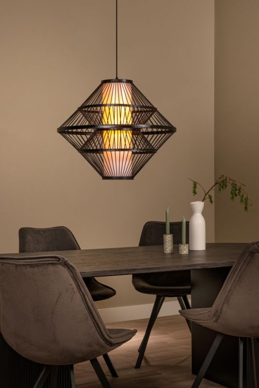 Lampa wisząca Lucide PASQUINO czarna 1xE27x40W IP20 wym:80x60x60cm - 1 szt.