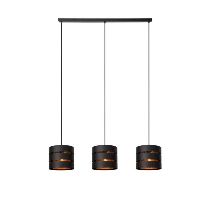 Lampa wisząca Lucide ROSAS czarna 3xE27x40W IP20 wym:152x130x26cm - 1 szt.