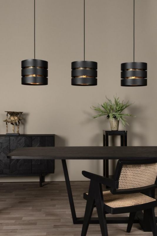 Lampa wisząca Lucide ROSAS czarna 3xE27x40W IP20 wym:152x130x26cm - 1 szt.