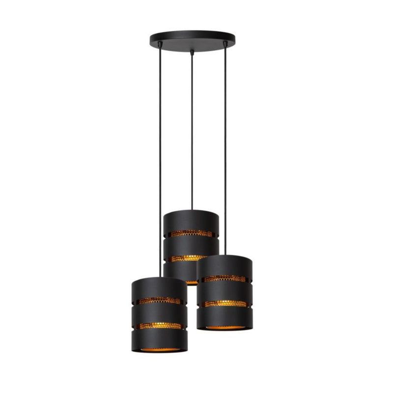 Lampa wisząca Lucide ROSAS czarna 3xE27x40W IP20 wym:165x43x43cm - 1 szt.