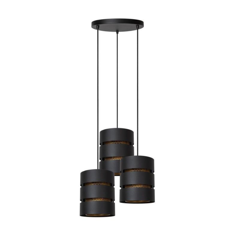 Lampa wisząca Lucide ROSAS czarna 3xE27x40W IP20 wym:165x43x43cm - 1 szt.