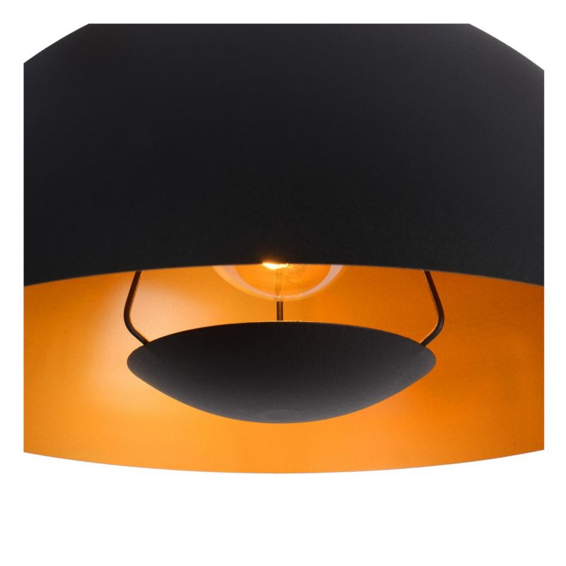 Lampa wisząca Lucide Siemon 1743 czarna nad stół 1xE27 x 40W 1 szt.