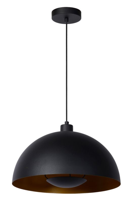 Lampa wisząca Lucide Siemon 1743 czarna nad stół 1xE27 x 40W 1 szt.
