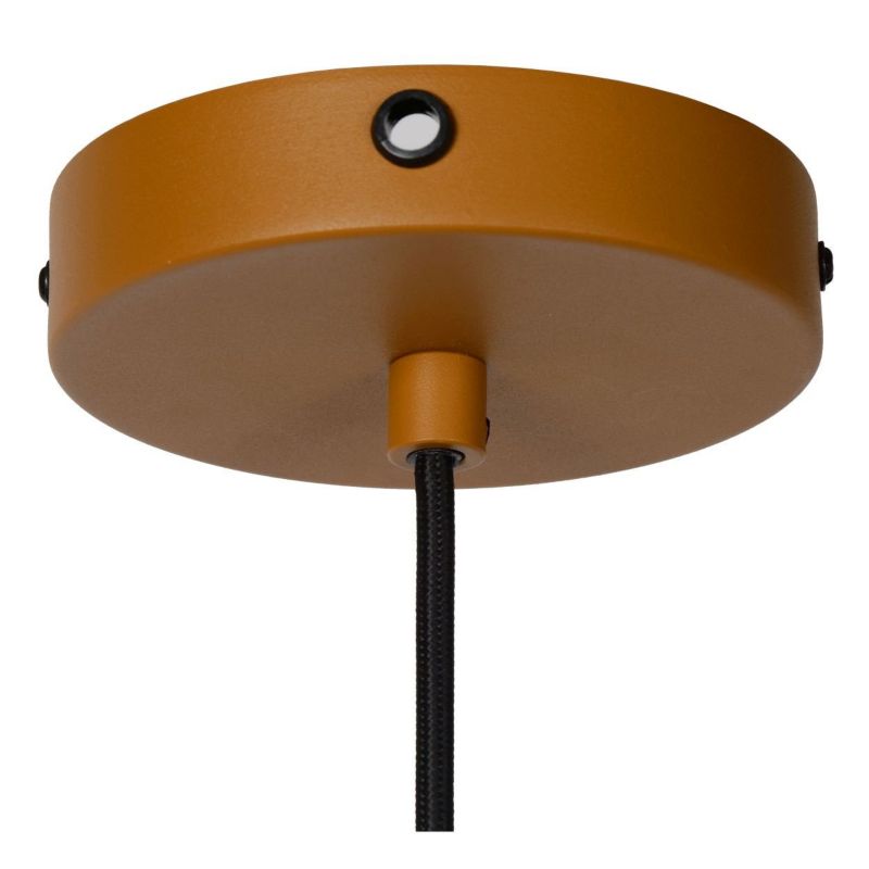 Lampa wisząca Lucide SIEMON żółto-pomarańczowa 1xE27x40W IP20 wym:150x40x40cm - 1 szt.