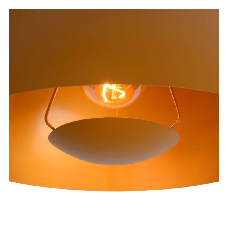 Lampa wisząca Lucide SIEMON żółto-pomarańczowa 1xE27x40W IP20 wym:150x40x40cm - 1 szt.