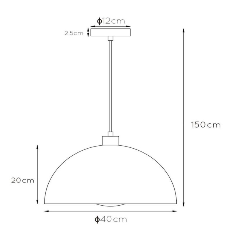 Lampa wisząca Lucide SIEMON żółto-pomarańczowa 1xE27x40W IP20 wym:150x40x40cm - 1 szt.