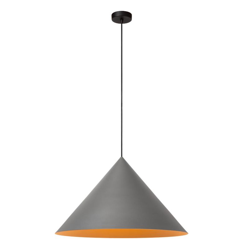 Lampa wisząca Lucide SPITZE szaro-czarna 1xE27x40W IP20 wym:180x60x60cm - 1 szt.