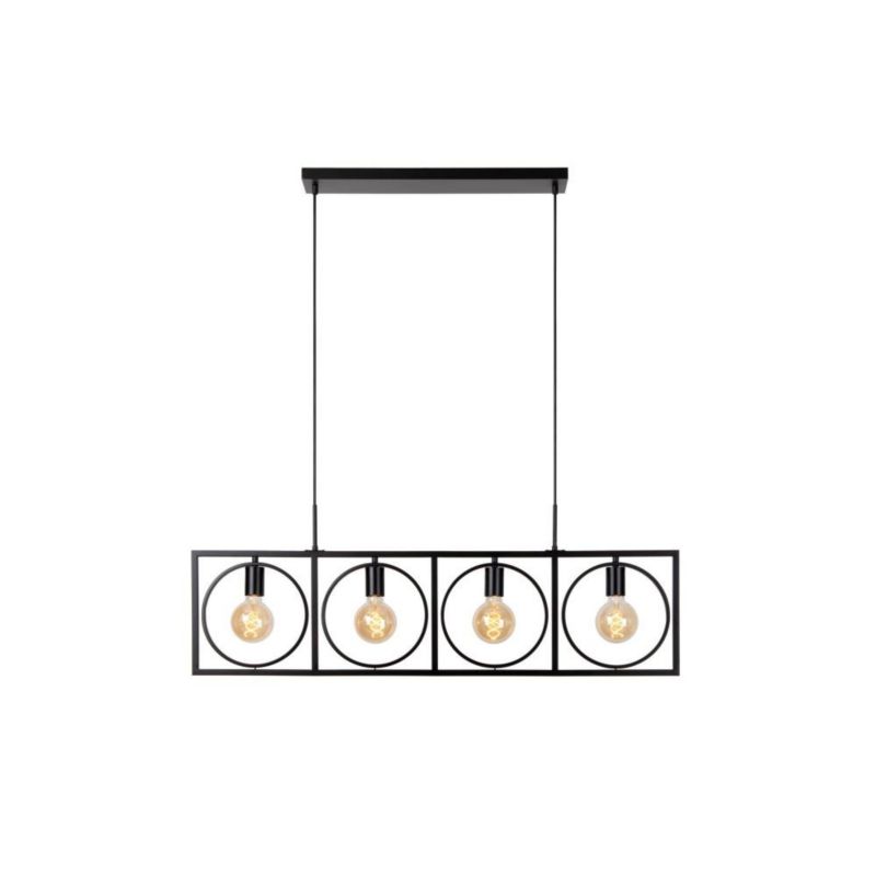 Lampa wisząca Lucide SUUS czarna 4xE27x40W IP20 wym:160,5x107x23,5cm - 1 szt.
