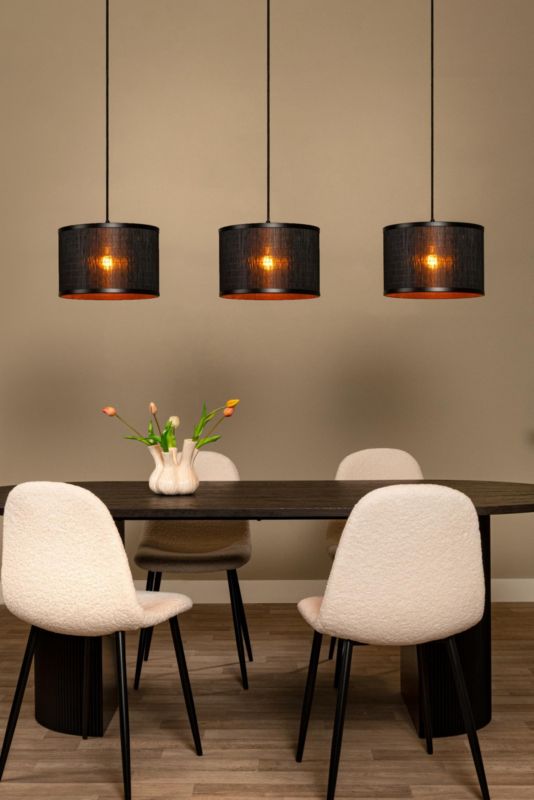 Lampa wisząca Lucide TAGALOG czarna 3xE27x40W IP20 wym:150x130x30cm - 1 szt.