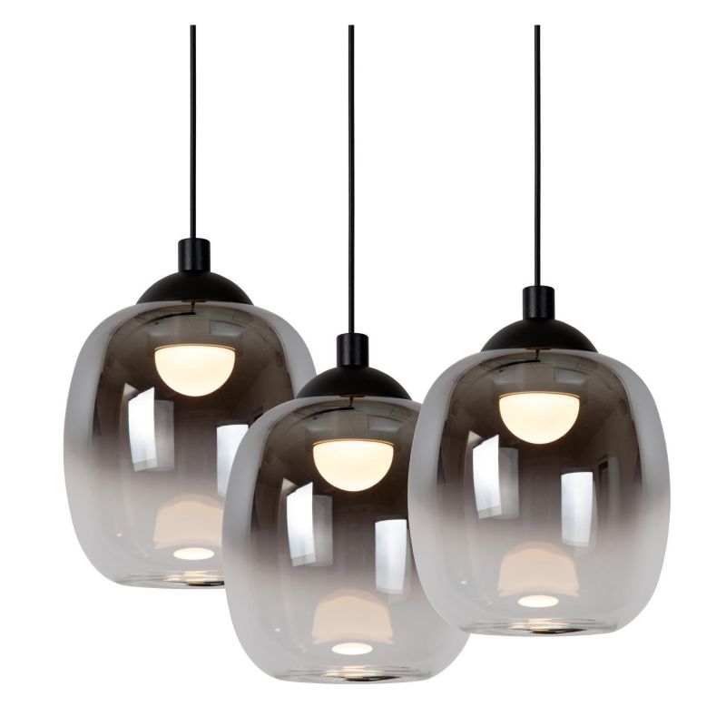 Lampa wisząca Lucide TAMINO czarna-dymiona LED 20.8W 3000K 2400lm IP20 - 1 szt.